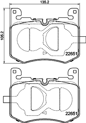 Pastiglie freno HELLA 8DB355040-641