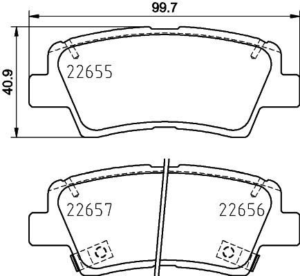 Pastiglie freno HELLA 8DB355031-681