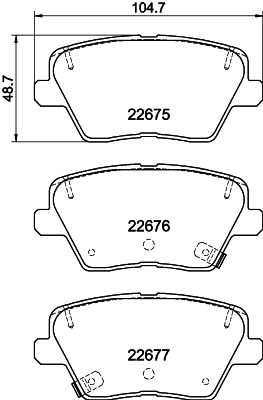 Pastiglie freno HELLA 8DB355037-891