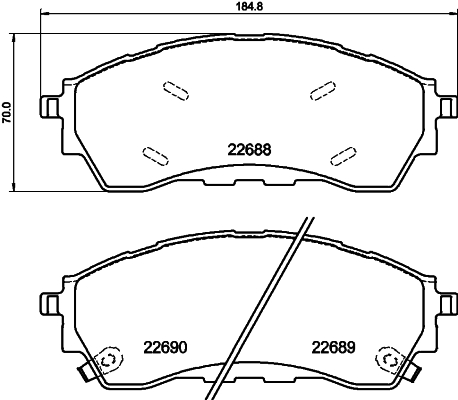 Pastiglie freno HELLA 8DB355040-401
