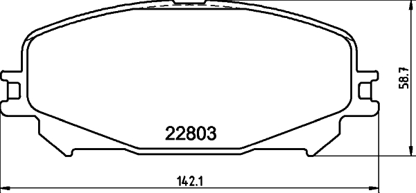 Pastiglie freno HELLA 8DB355039-201