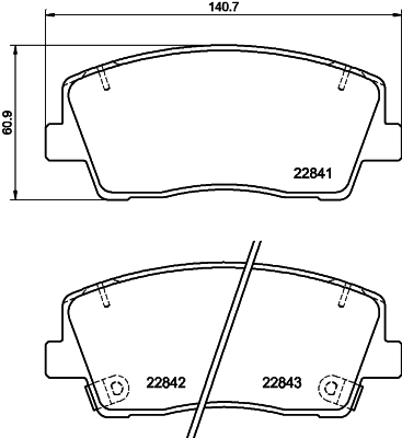 Pastiglie freno HELLA 8DB355039-921