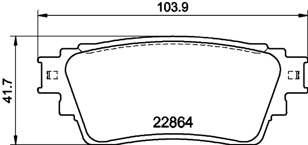 Pastiglie freno HELLA 8DB355040-501