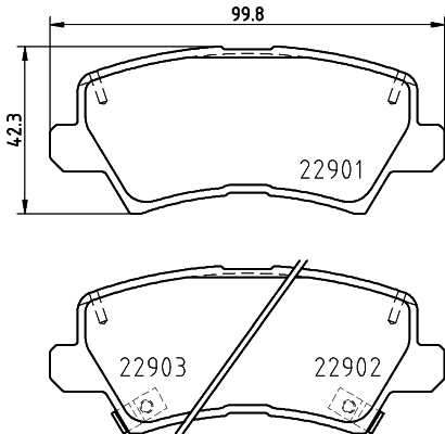 Pastiglie freno HELLA 8DB355037-921