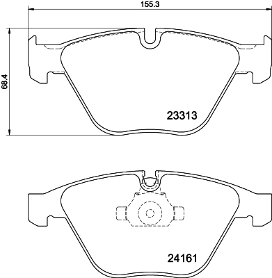 Pastiglie freno HELLA 8DB355039-241
