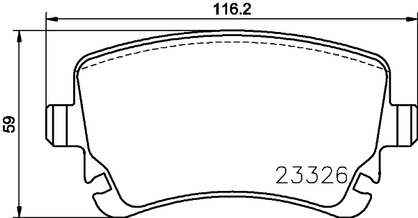 Pastiglie freno HELLA 8DB355024-961