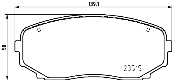 Pastiglie freno HELLA 8DB355037-911