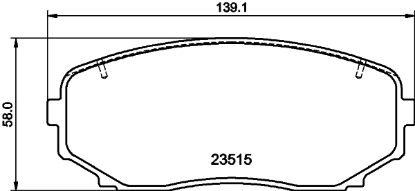 Pastiglie freno HELLA 8DB355032-941