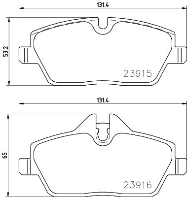 Pastiglie freno HELLA 8DB355021-881