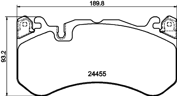 Pastiglie freno HELLA 8DB355025-011