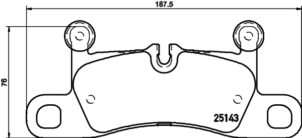 Pastiglie freno HELLA 8DB355023-371