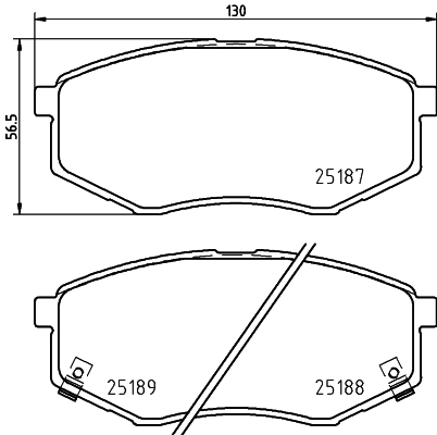 Pastiglie freno HELLA 8DB355037-981
