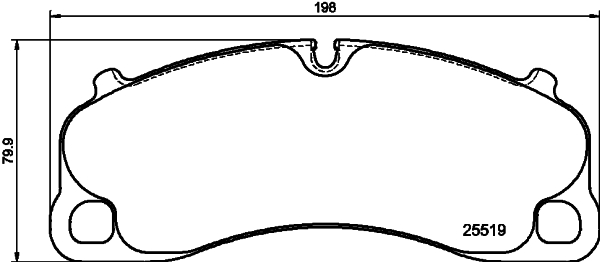 Pastiglie freno HELLA 8DB355039-991