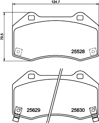 Pastiglie freno HELLA 8DB355025-891