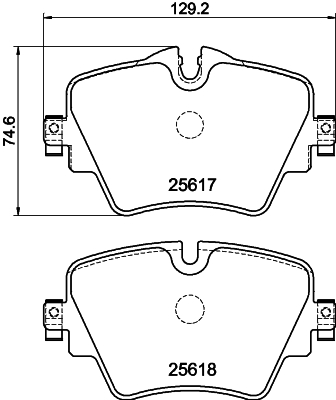 Pastiglie freno HELLA 8DB355023-131