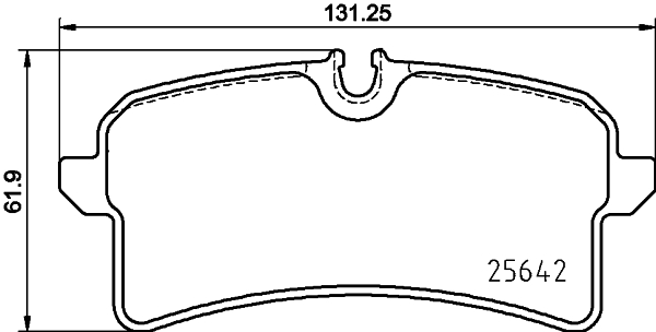 Pastiglie freno HELLA 8DB355025-571