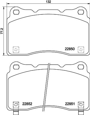 Pastiglie freno HELLA 8DB355039-151