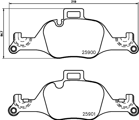 Pastiglie freno HELLA 8DB355036-531