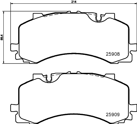 Pastiglie freno HELLA 8DB355036-471