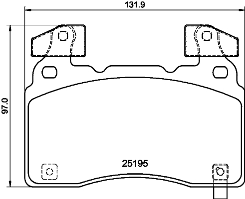 Pastiglie freno HELLA 8DB355040-471