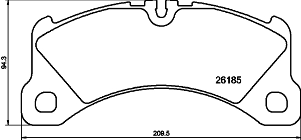 Pastiglie freno HELLA 8DB355040-201