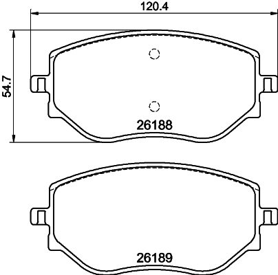 Pastiglie freno HELLA 8DB355040-541