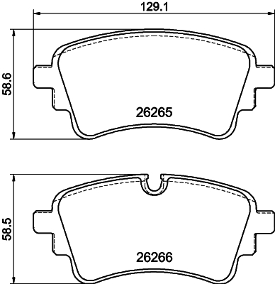 Pastiglie freno HELLA 8DB355040-941