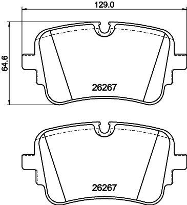 Pastiglie freno HELLA 8DB355041-001