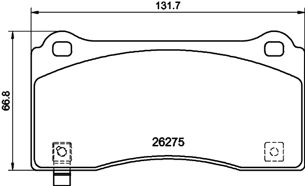 Pastiglie freno HELLA 8DB355040-861