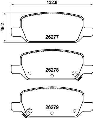 Pastiglie freno HELLA 8DB355040-951