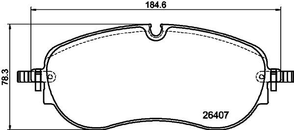 Pastiglie freno HELLA 8DB355042-661