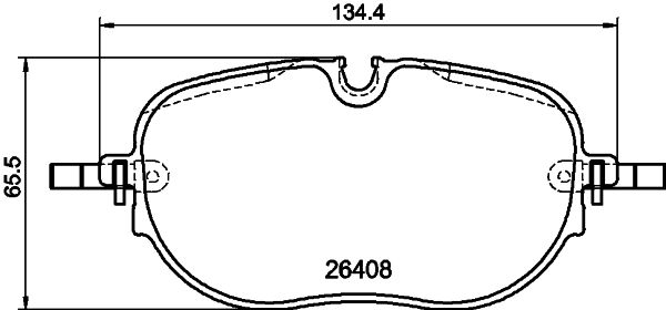 Pastiglie freno HELLA 8DB355042-671