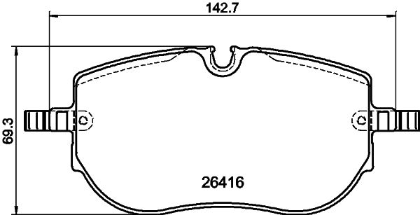 Pastiglie freno HELLA 8DB355043-831