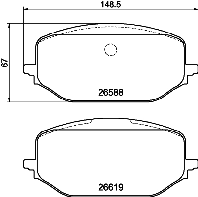 Pastiglie freno HELLA 8DB355044-291