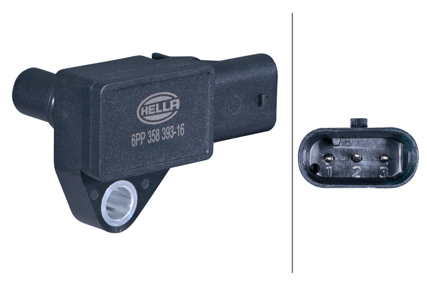 Sensore, pressione collettore d'aspirazione HELLA 6PP358393-161