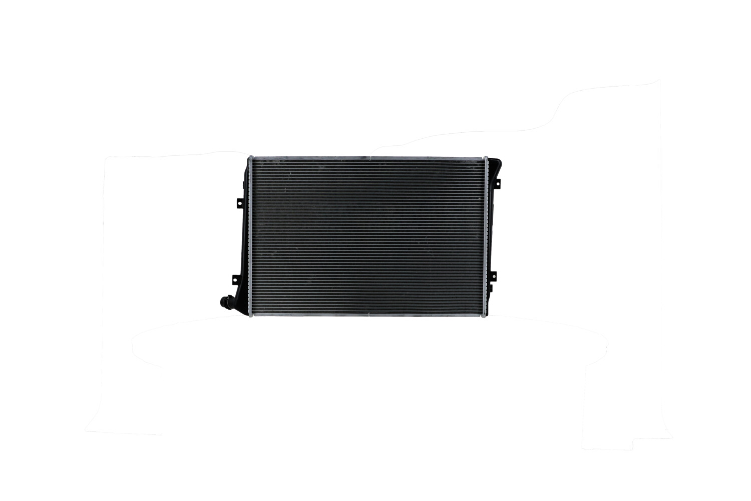 Radiatore, raffreddamento motore HELLA 8MK366302-351