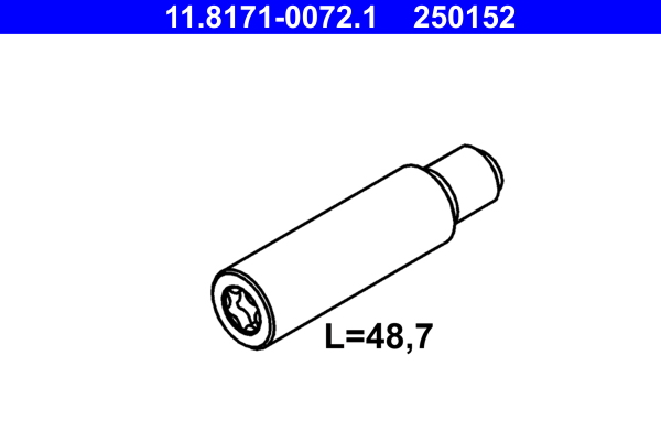 Perno di guida, pinza freno ATE 250154