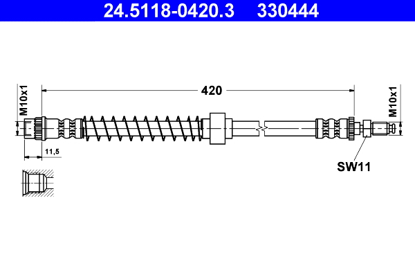 Flessibile del freno ATE 330444