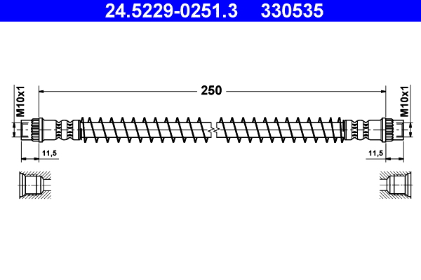 Flessibile del freno ATE 330535