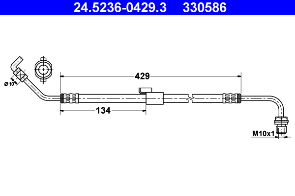 Flessibile del freno ATE 330586