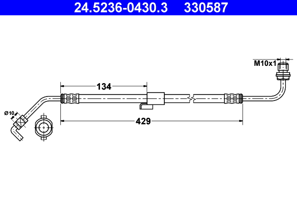Flessibile del freno ATE 330587