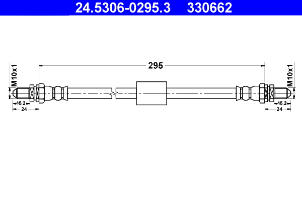 Flessibile del freno ATE 330662