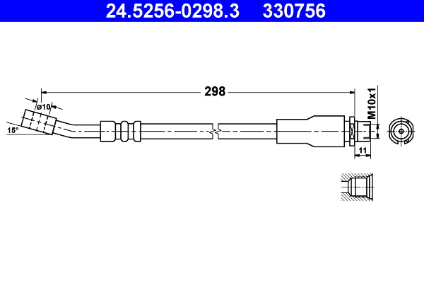 Flessibile del freno ATE 330756