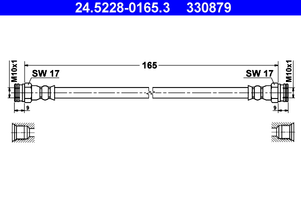 Flessibile del freno ATE 330879