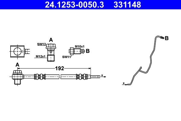 Flessibile del freno ATE 331148