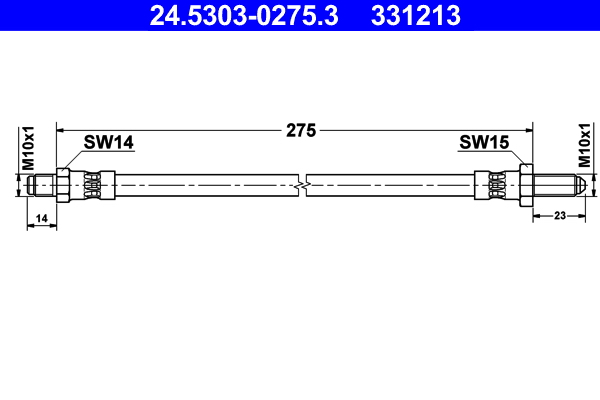 Flessibile del freno ATE 331213