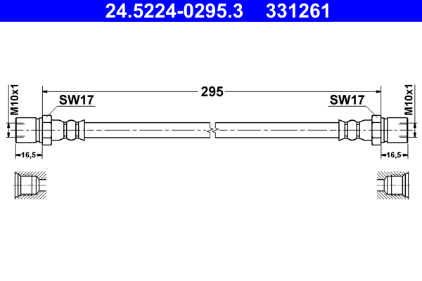 Flessibile del freno ATE 331261