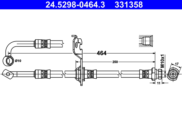 Flessibile del freno ATE 331358