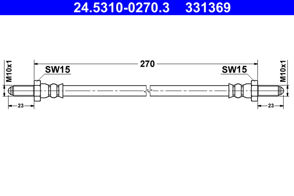 Flessibile del freno ATE 331369