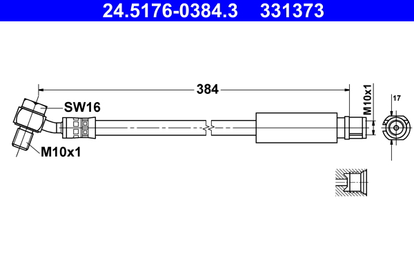 Flessibile del freno ATE 331373